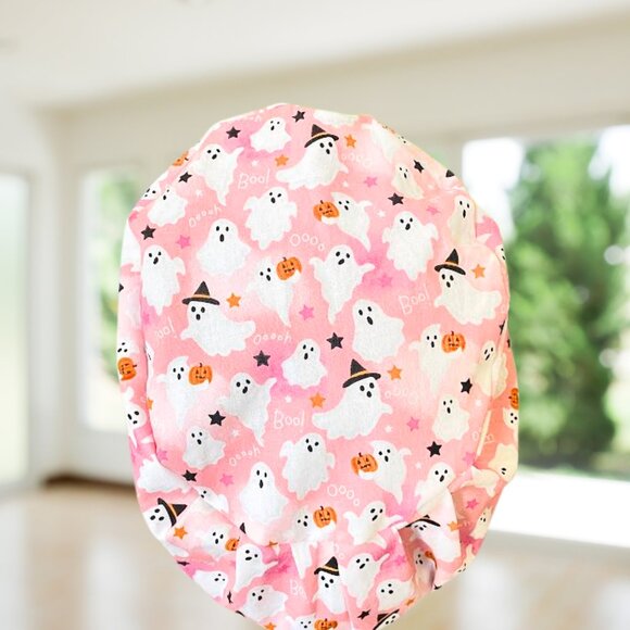 PREMIUM Ghosts and Stars ~Euro Scrub Cap~ Unisex OR, CNA, RN, NP, MD, Vet, Tech - Picture 3 of 5
